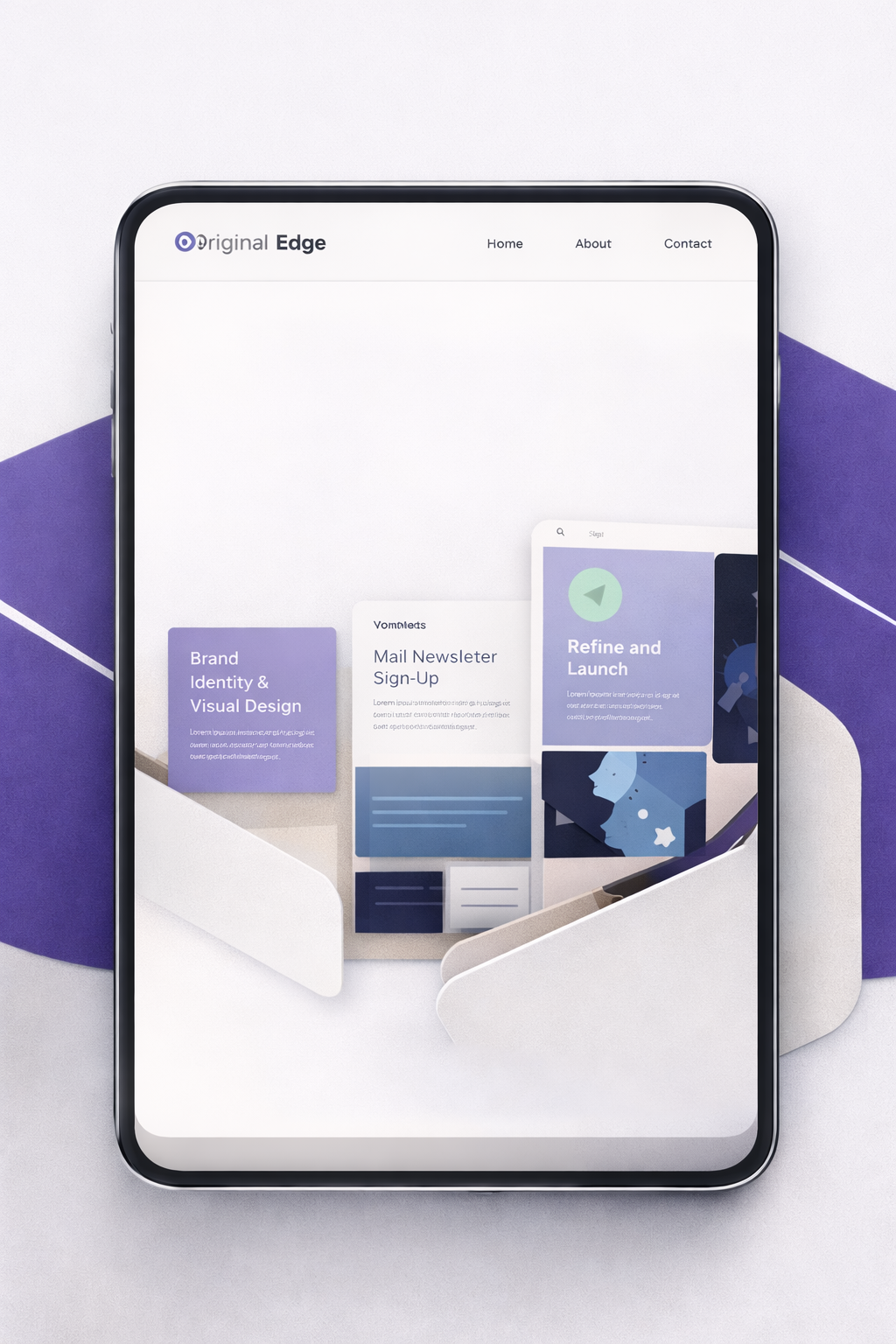 Data points on top of landscape